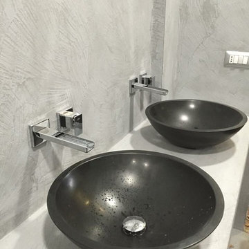 Bagno in MICROCEMENTO materico
