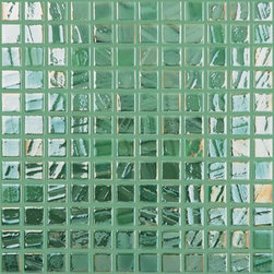 Vidrepur Titanium Mosaic Green Iridescent 093762M - Tile