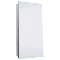Euroline Medicine Cabinet, 16"x36", Polished Edge, Flush Mounted