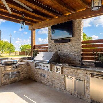 Outdoor Kitchen Featuring Evo Grill