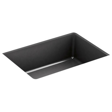 Kohler K-8189 Verticyl 17-1/8" Rectangular Vitreous China - Black Black