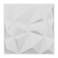 19 5/8"W x 19 5/8"H Niobe EnduraWall Decorative 3D Wall Panel, White