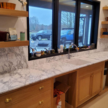 "Statuario" Honed Marble