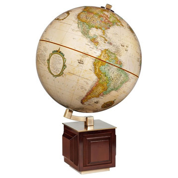 Four Square Desktop World Globe