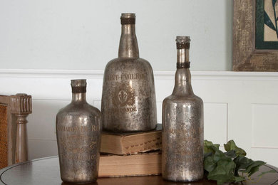 Lamaison Mercury Glass Bottles
