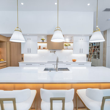 Perfectly Symmetrical Kitchen Design with Open Sightlines