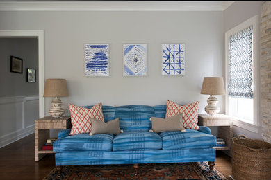 Living room - contemporary living room idea in New York