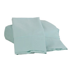 Dreamtex Home - Natalia Cavalletto Swirl Sheet Set, Mint, King - Sheet And Pillowcase Sets