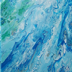 The river meets the ocean. - Paintings