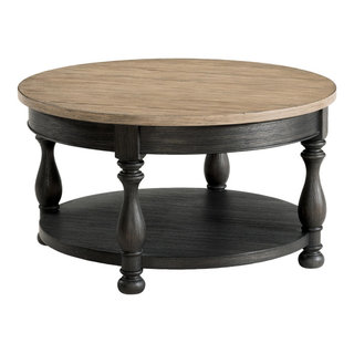 Riverside Furniture Barrington Two Tone Round Coffee Table ...