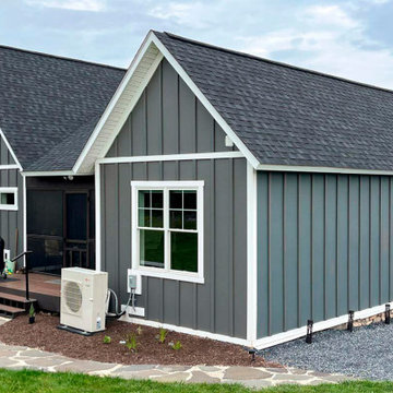 Siding Installation - James Hardie Board and Batten in Night Gray