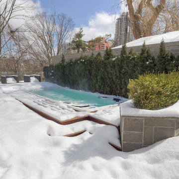 Snow-Covered Swim Spa