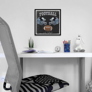"Football Poster" Framed Painting Print