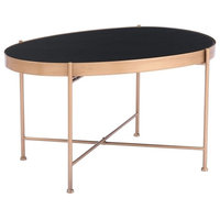 Gotta End Table, Black and Gold, 24.8"x17.7"