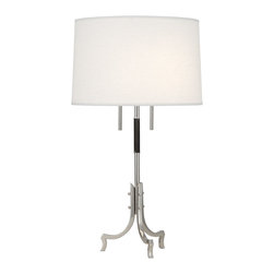 Robert Abbey - Robert Abbey S950 Francesco 2 Light Table Lamp in Polished Nickel - Table Lamps