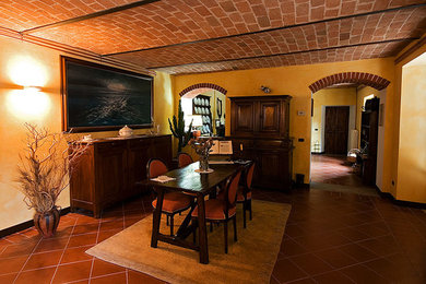 Ispirazione per una sala da pranzo country