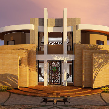 Private Luxury Villa Retreat Spa in the Dubai Desert Dunes