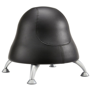 Safco Active Vinyl Upholstered Pump Ball Office Chair in Black