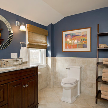 Custom Tile wall with rail cap