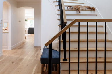 Beach style staircase photo in Los Angeles