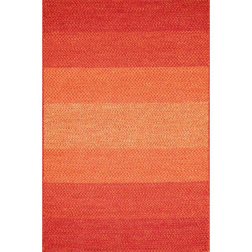 Spice Indoor Outdoor Reversible Braided Garrett Area Rug by Loloi Related , 5'x7