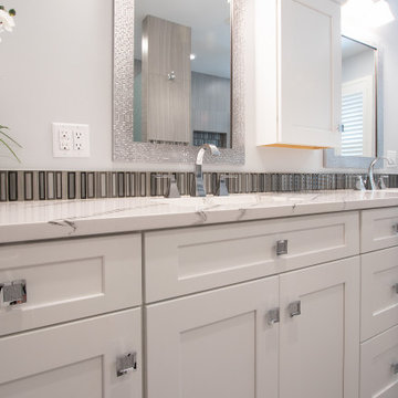 Bedroom Vanity Remodeled With Extra Closet Space, Standing Shower & Sink