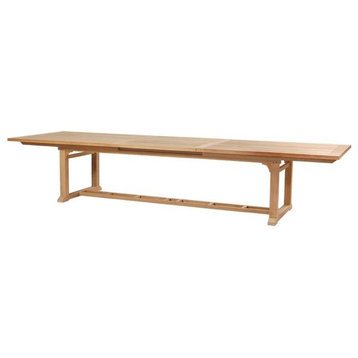 45"x110-150" Rectangular Extension Table Extra Thick Wood