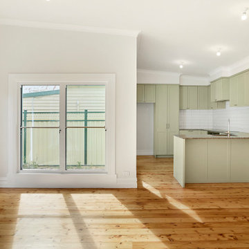 Open-plan kitchen, living & dining