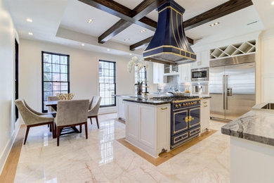 Kitchen - mid-century modern kitchen idea in Houston