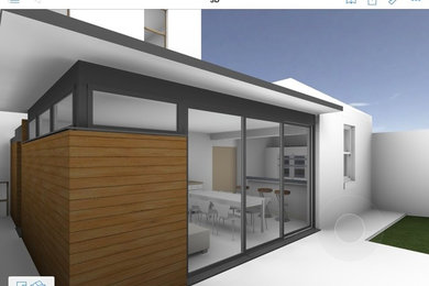 This is an example of a contemporary home design in Edinburgh.