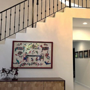 Coconut Grove Custom Foyer Staircase Design