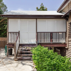 Aluminium Bermuda Shutters Enclosureexter - Exterior Shutters
