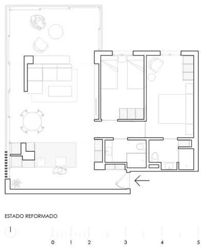 Plano de planta by CALMA estudio de arquitectura