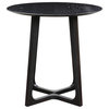 38 Inch Counter Table Black Ash Black Mid-Century Modern