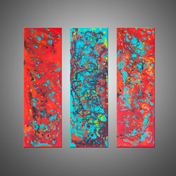 Liquid Industrial Series Paintings - Artwork