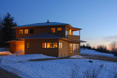 Contemporary exterior home idea in Burlington