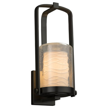 Justice Designs Limoges Atlantic Small Outdoor Wall Sconce - Matte Black
