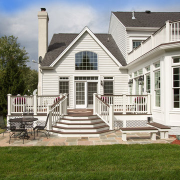 Enjoying the Outdoors from the Inside of a Sunroom, Open Balcony, Deck or Patio