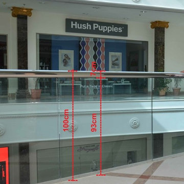 Frameless Glass Balustrade for Plaza in Riyadh Saudi Arabia