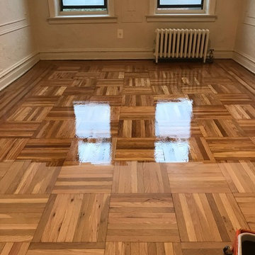 Reviving 15 year old #parquet #floors