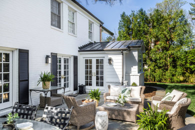 Example of a transitional backyard patio design in DC Metro