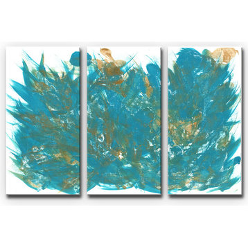 Ready2HangArt 'Feathers' Wrapped Canvas Art Set, 40"x60" 3-Panels