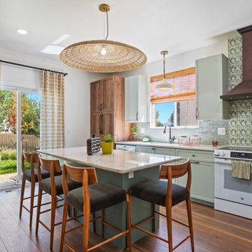 Calming Earthy Sage Green Kitchen