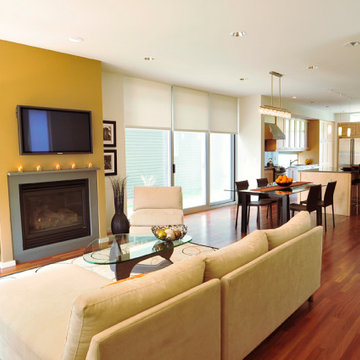 Park Terrace Bluff Homes Open Concept Living Room, Dining Room and Kitchen