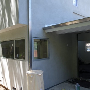 Stainless Steel Box Rain Gutters - Hollywood Hills CA