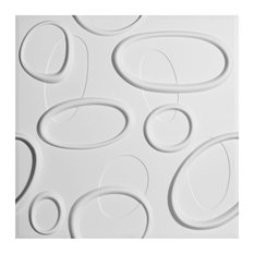 19 5/8"W x 19 5/8"H Felix EnduraWall Decorative 3D Wall Panel, White