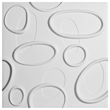 19 5/8"W x 19 5/8"H Felix EnduraWall Decorative 3D Wall Panel, White