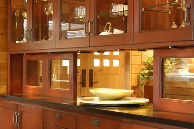 Inspiration for a modern dining room remodel in Portland