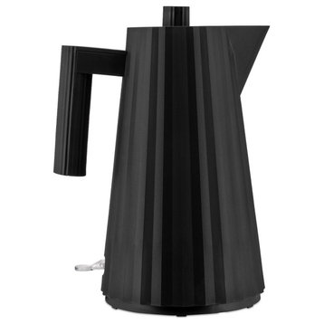 Alessi "Plisse" Quick Heating Electric Kettle 1.7L, Black