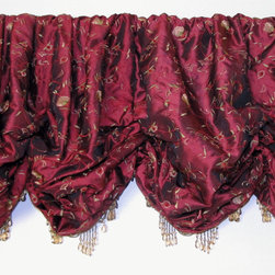 Balloon Shades with Beaded Trim - Roman Shades